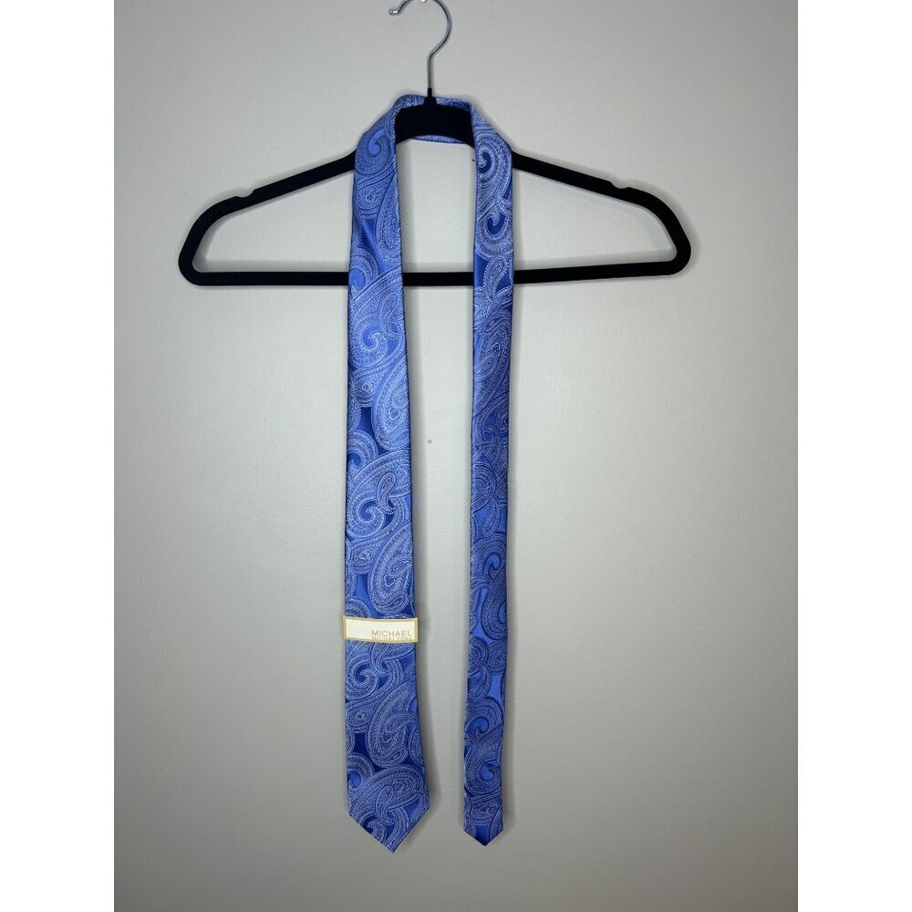 Michael Kors Blue Paisley Men's Tie Business NWT